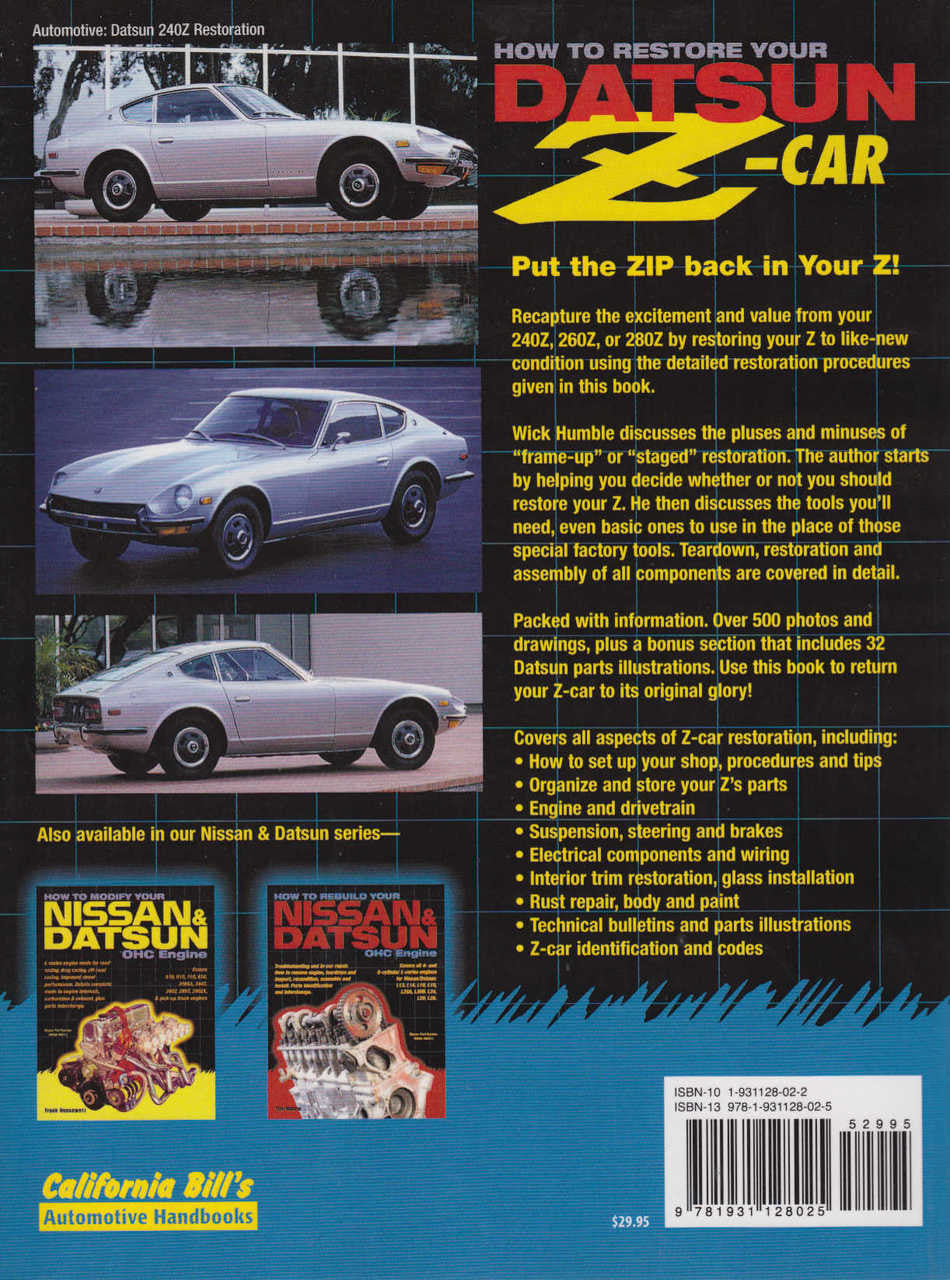 How To Restore Your Datsun Z-Car (9781931128025)