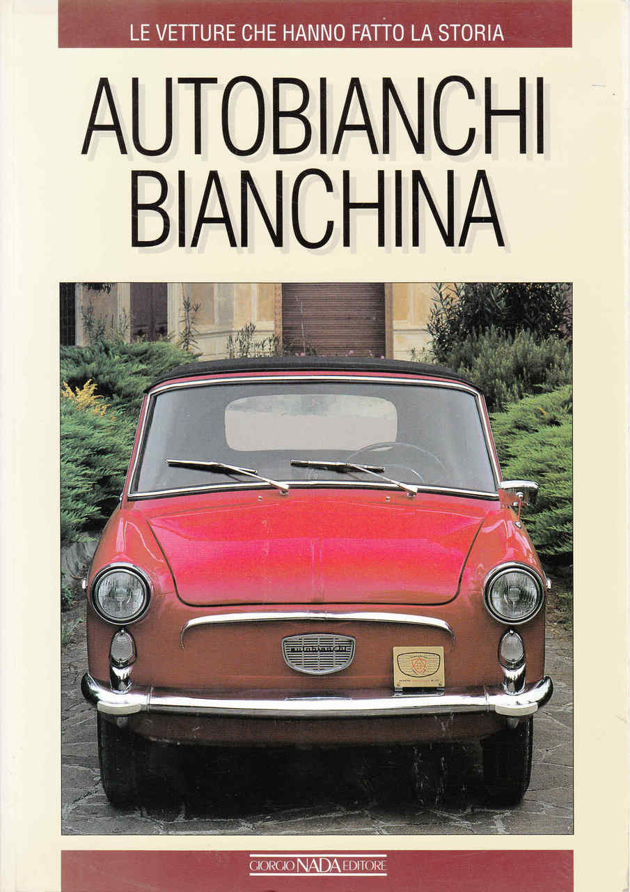 Autobianchi Bianchina book cover with red vintage car front