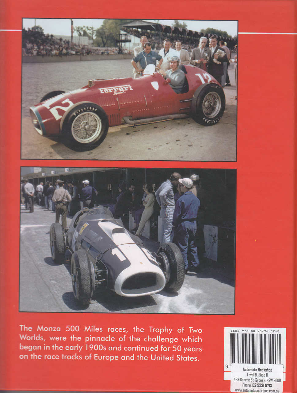Monzanapolis - The Monza 500 Miles The endless America-Europe challenge (9788896796528)