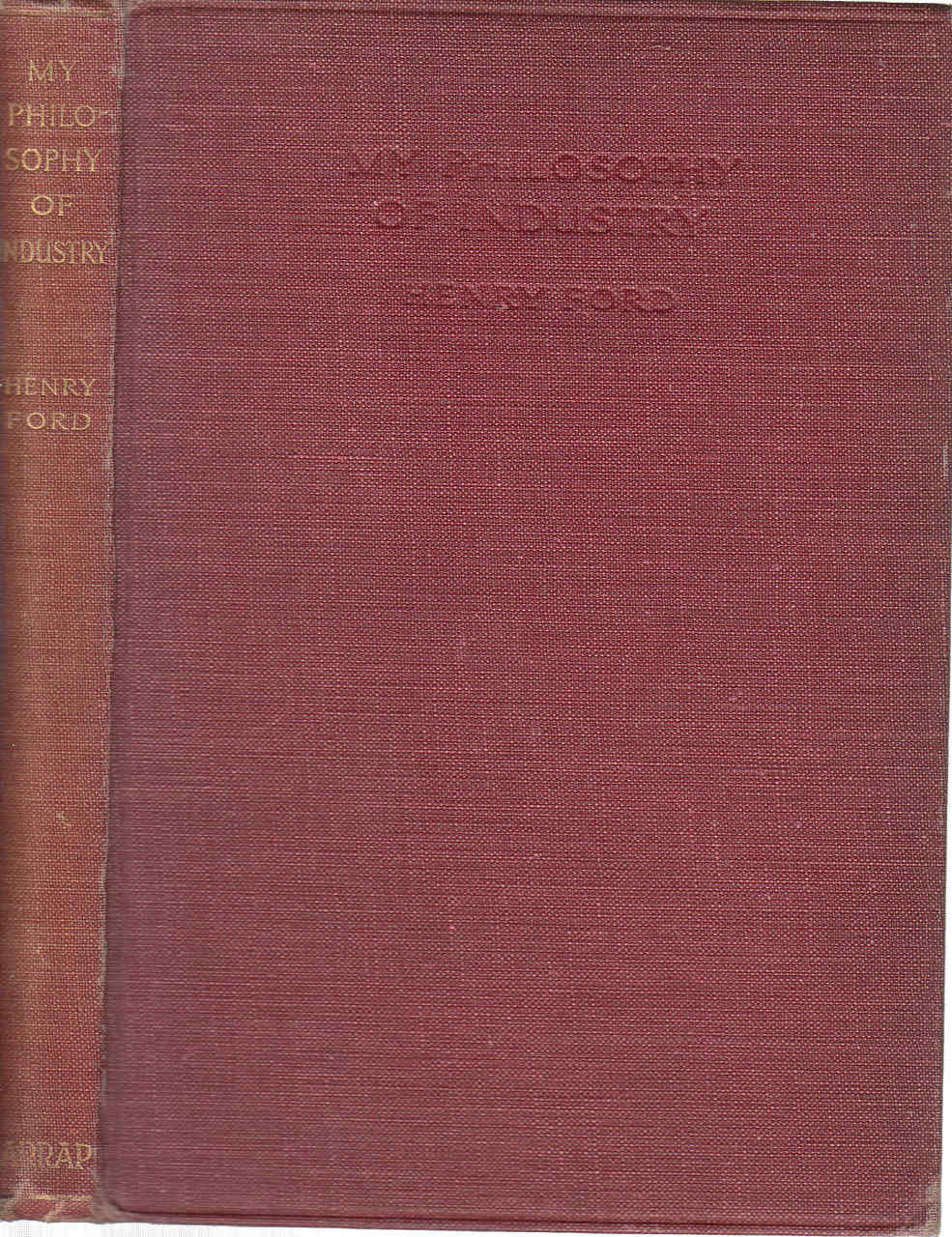 My Philosophy Of Industry (Henry Ford) (B0008AUFC0)