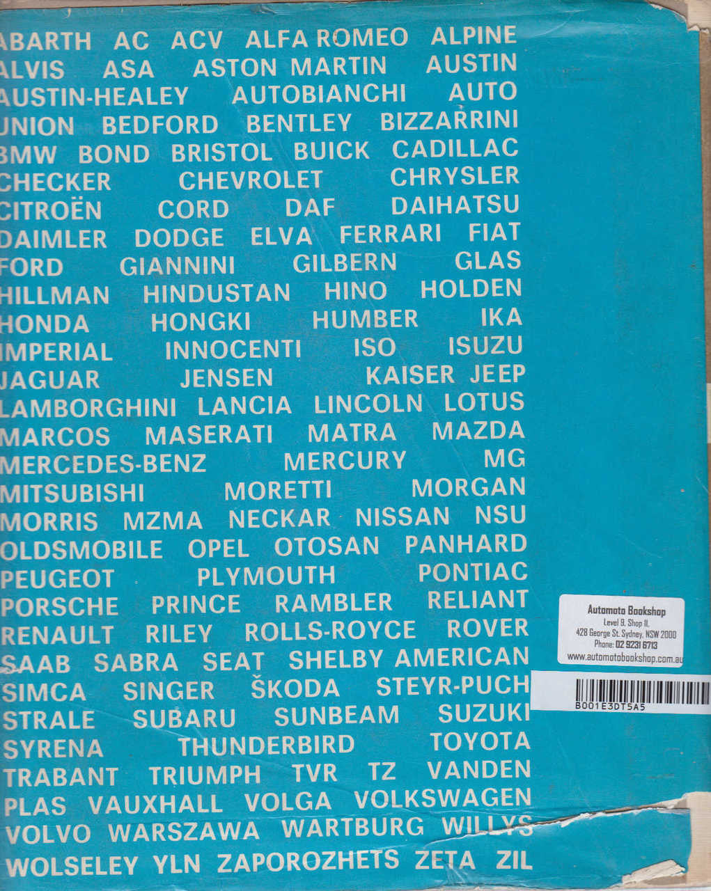 World Car Catalogue 1967 (B001E3DT5A)