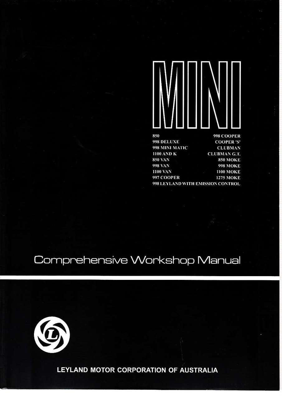 Mini All Models Comprehensive Workshop Manual