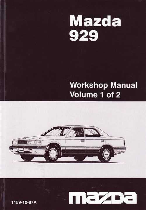 Mazda 929 Workshop Manual (2 volumes)