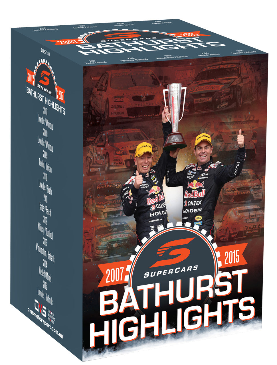 Supercars Bathurst Highlights 2007 to 2015 DVD Box Set (9340601002388)