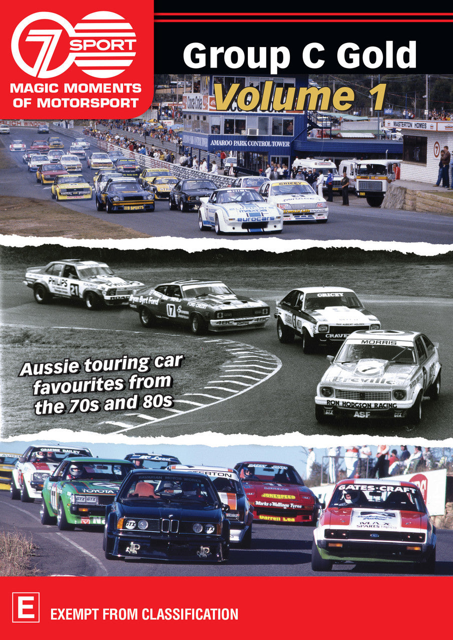 Group C Gold Volume 1 - Aussie touring car favourites from the 70s and 80s DVD (9340601002456)