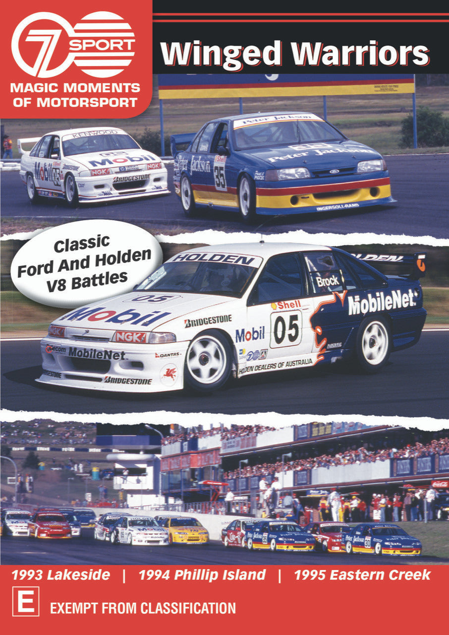 Classic Ford And Holden V8 Battles - Winged Warriors DVD (9340601002821)