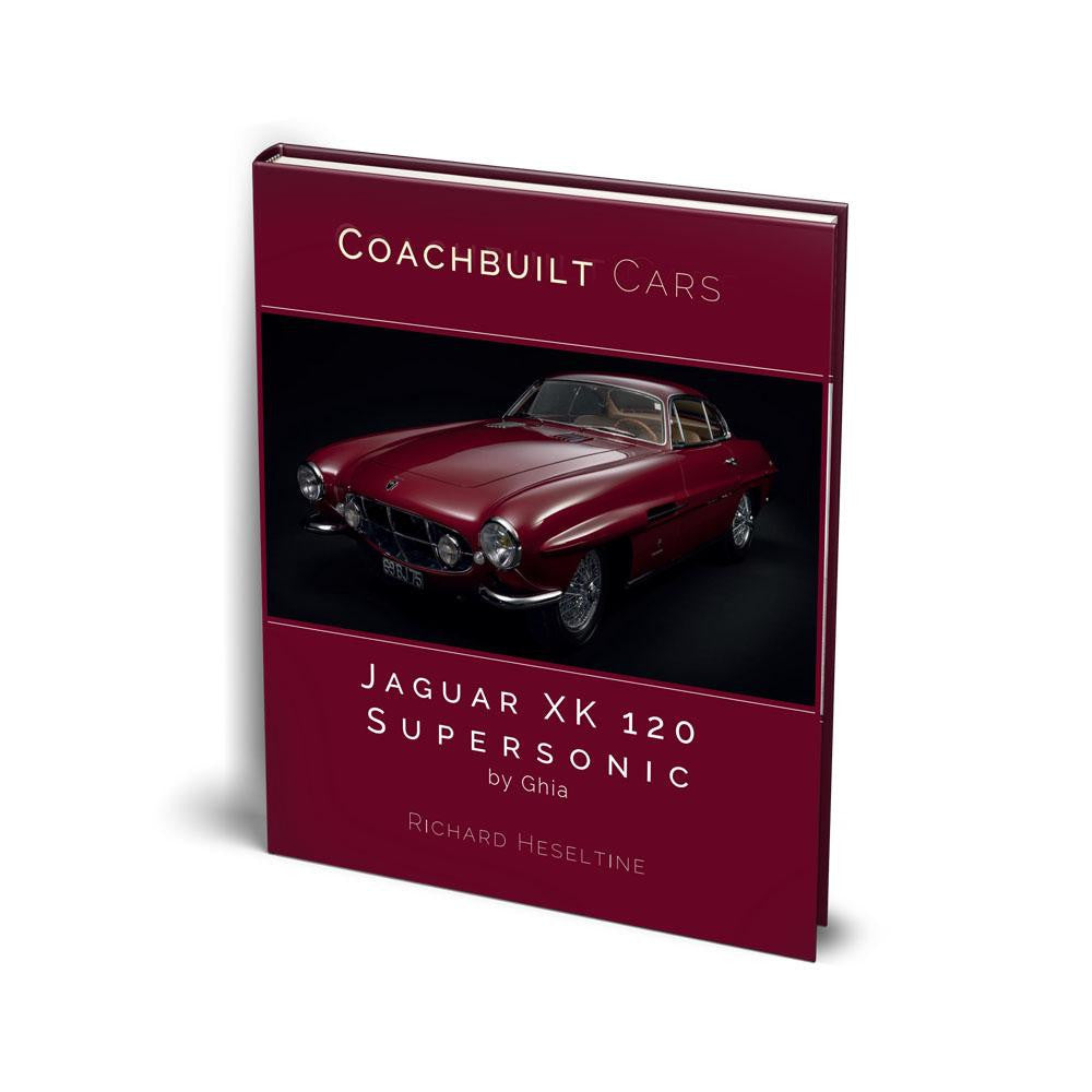 Coachbuilt Cars book cover with red Jaguar XK 120 Supersonic model
