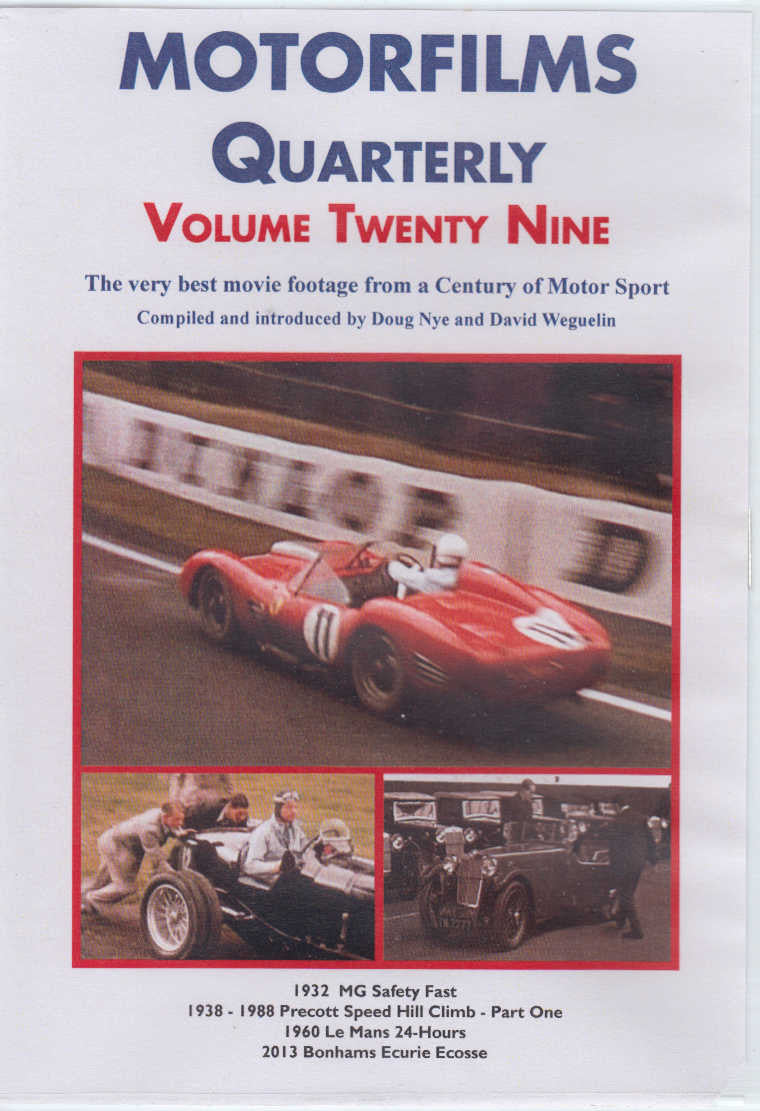 DVD case front cover with racing car photo and Volume Twenty Nine title