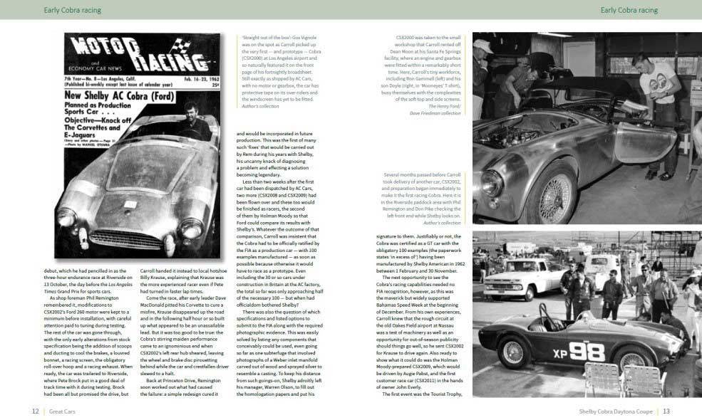 Shelby Cobra Daytona Coupe - The autobiography of CSX2300 (Great Cars No 14)