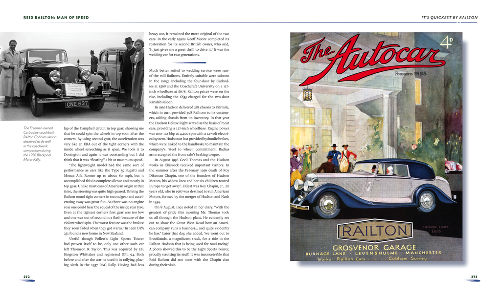 REID RAILTON - Man of Speed (2 Hardbacks in Slipcase) by Karl Ludvigsen (9781910505250)