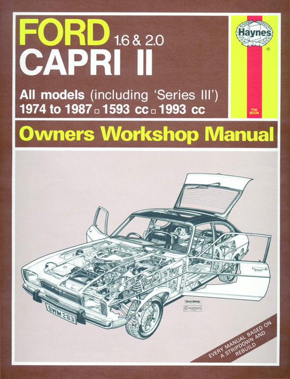 Ford Capri II (and III) 1.6 & 2.0 (74 - 87) Haynes Repair Manual
