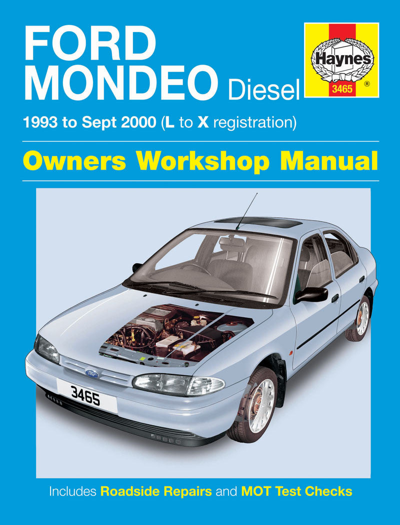 Ford Mondeo Diesel 1993 - to Sept  2000 (L to X Registration) Owners Workshop Manual