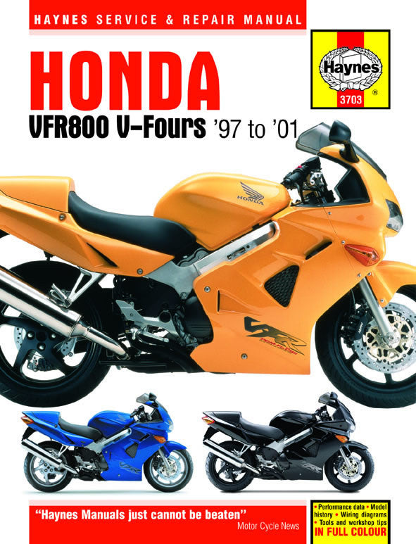 Haynes Honda VFR800 V-Fours 97–01 service and repair manual cover