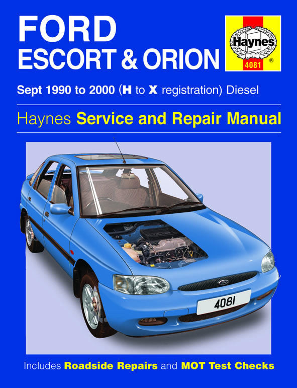 Ford Escort & Orion Diesel (Sept 90 - 00) Haynes Repair Manual