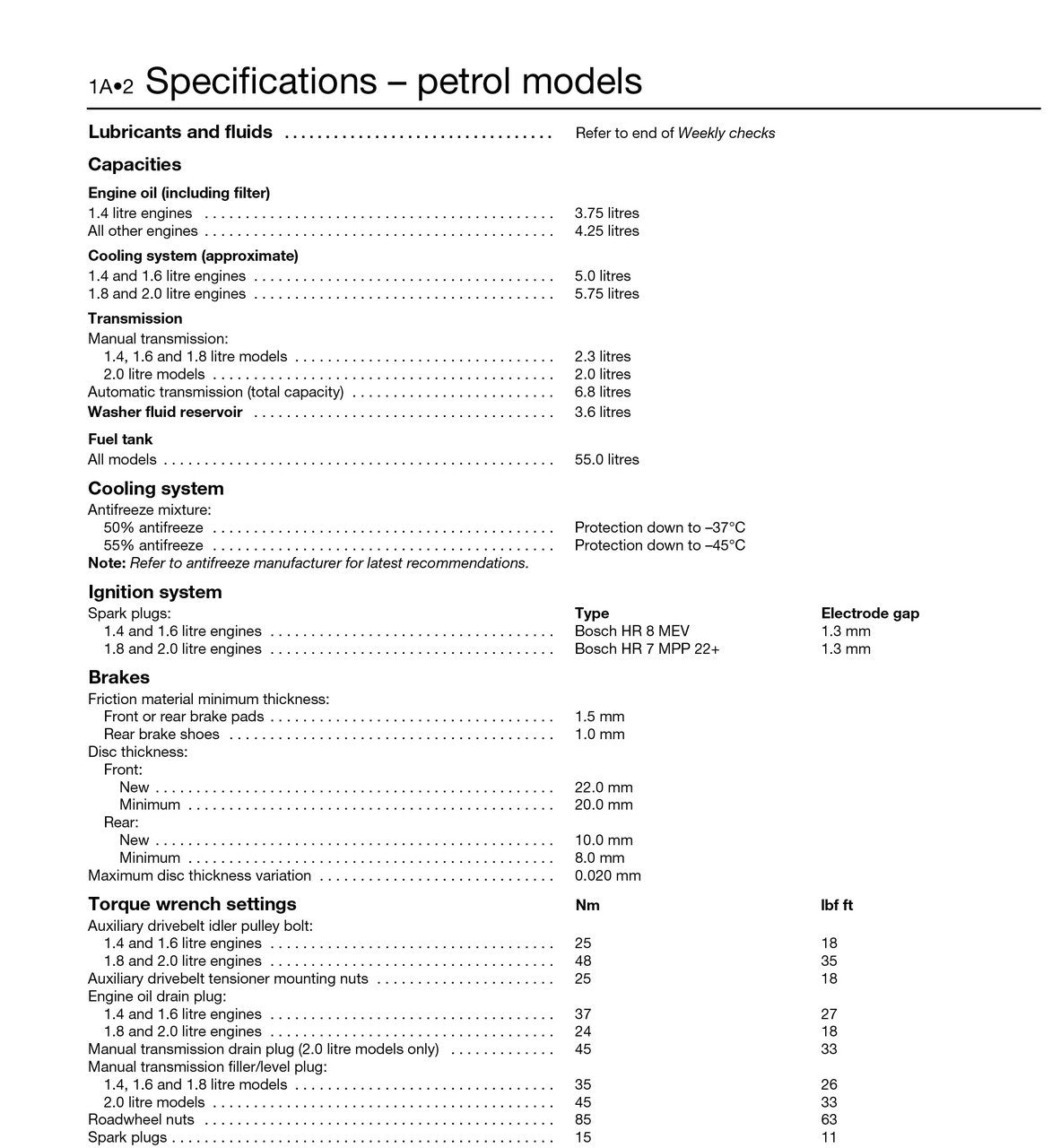 Ford Focus Petrol & Diesel (Oct 2001 - 2005) Haynes Repair Manual