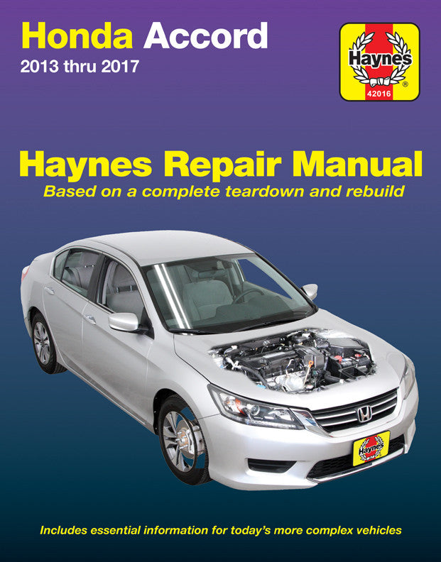 Honda Accord 2013 - 2017 Haynes Workshop Repair Manual