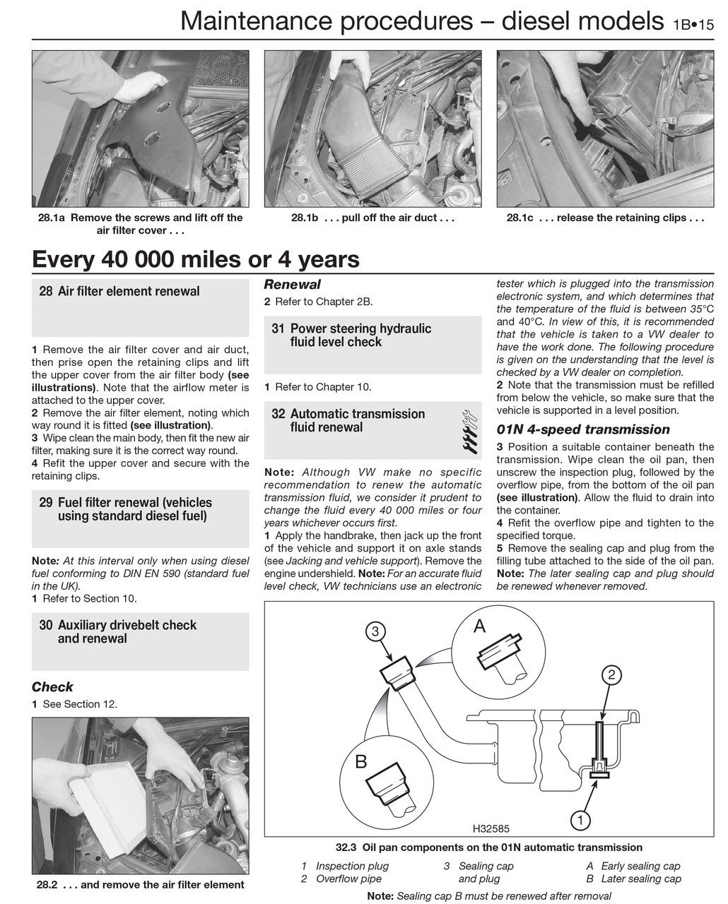 VW Passat Petrol & Diesel (Dec 2000 - May 2005) Haynes Repair Manual