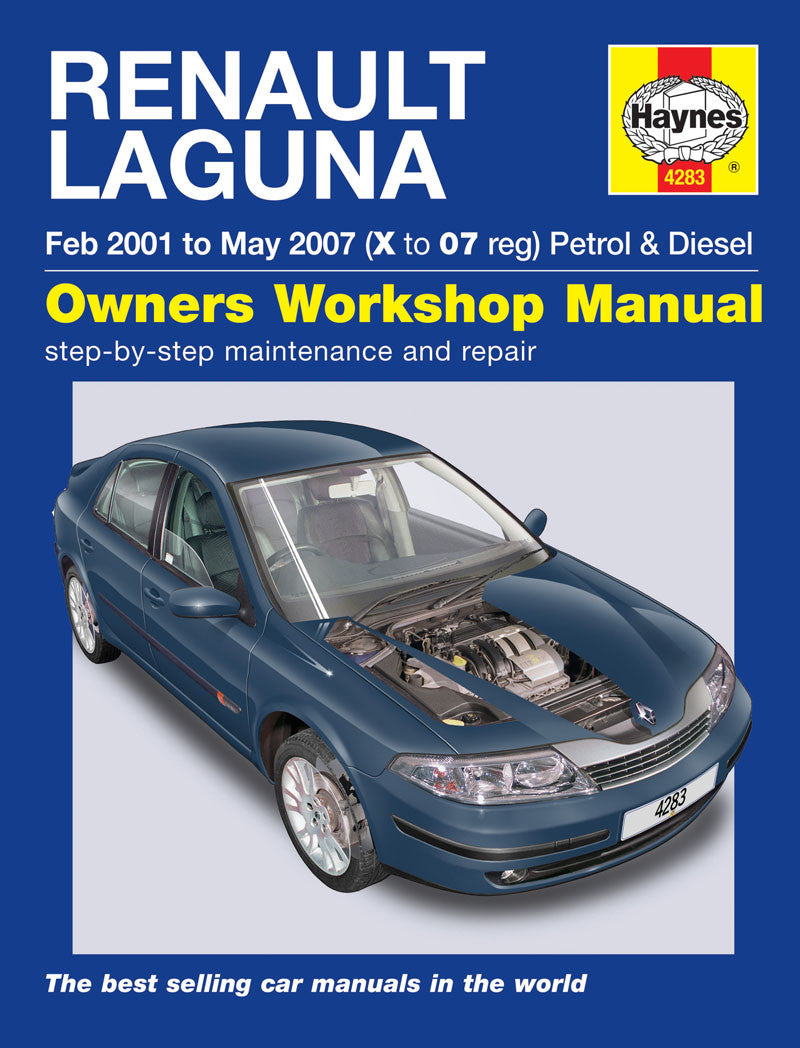 Renault Laguna Petrol & Diesel (Feb 2001 - May 2007) (X to 54 reg) Haynes Repair Manual