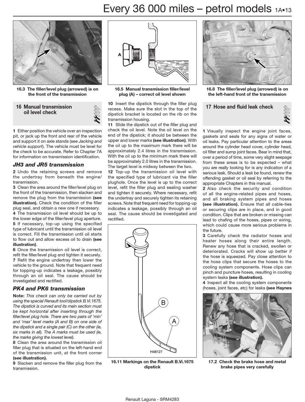 Renault Laguna Petrol & Diesel (Feb 2001 - May 2007) (X to 54 reg) Haynes Repair Manual