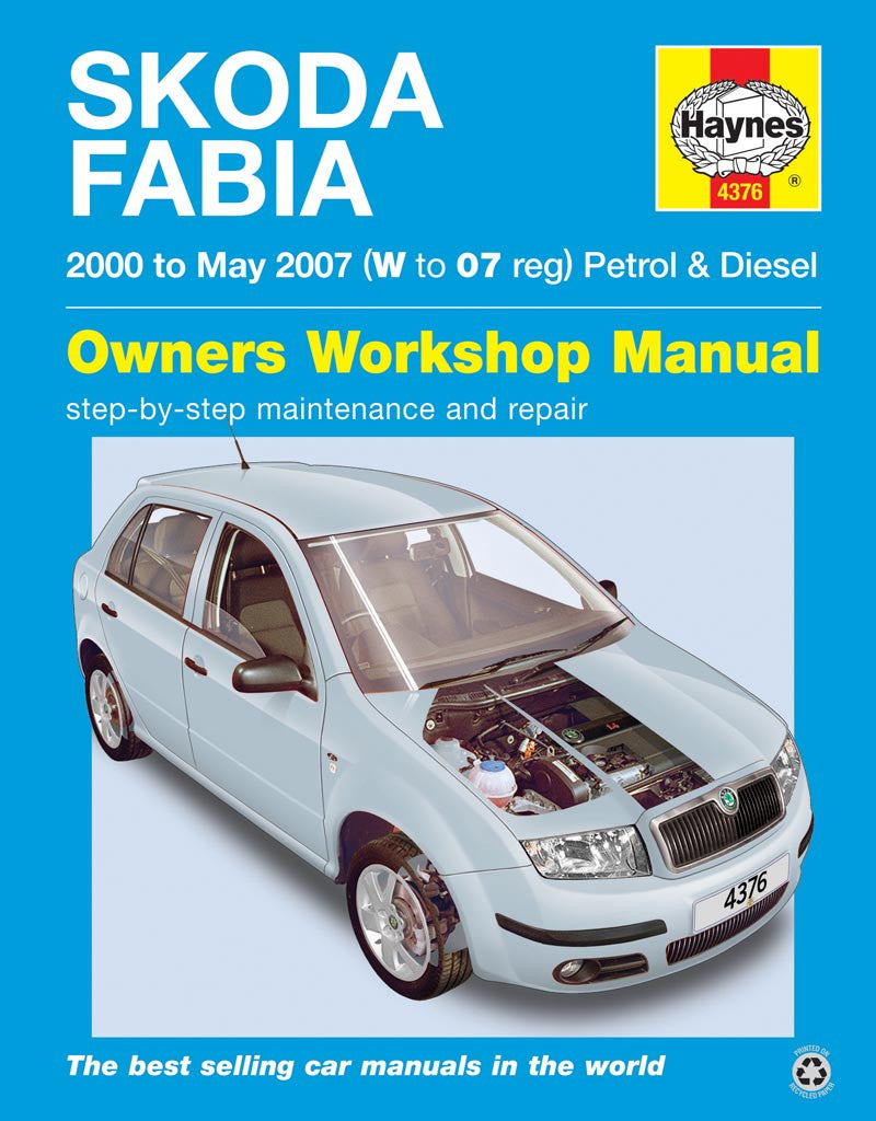 Haynes Skoda Fabia owners workshop manual for petrol and diesel 2000–2007