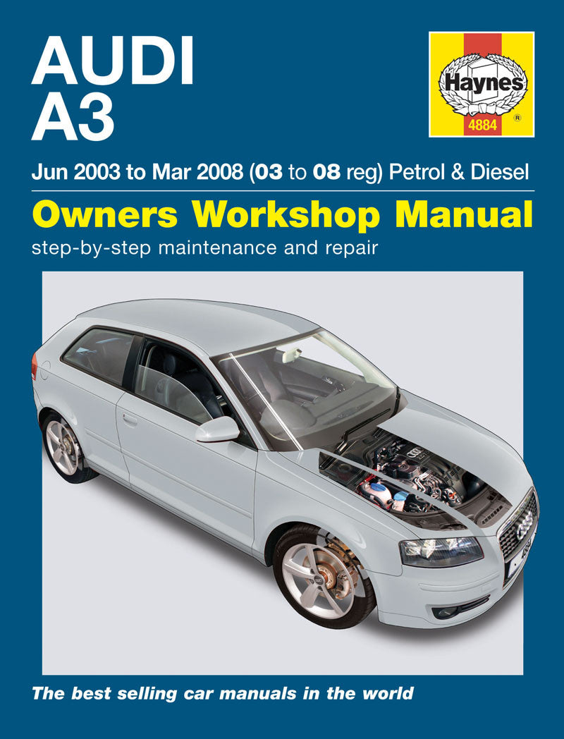 Audi A3 Petrol & Diesel (Jun 03 - Mar 08) Haynes Repair Manual