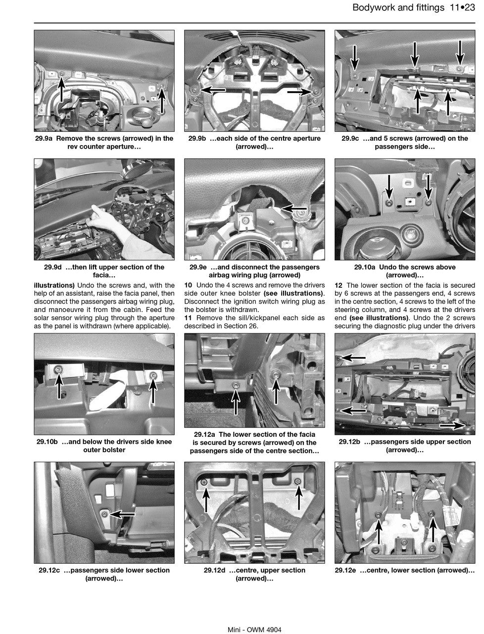 Mini 2006 - 2013 Petrol & Diesel 1.4 L, 1.6L, 2.0L Workshop Manual
