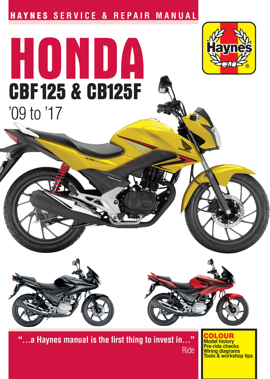 Honda CBF125 (09 - 17) Haynes Repair Manual