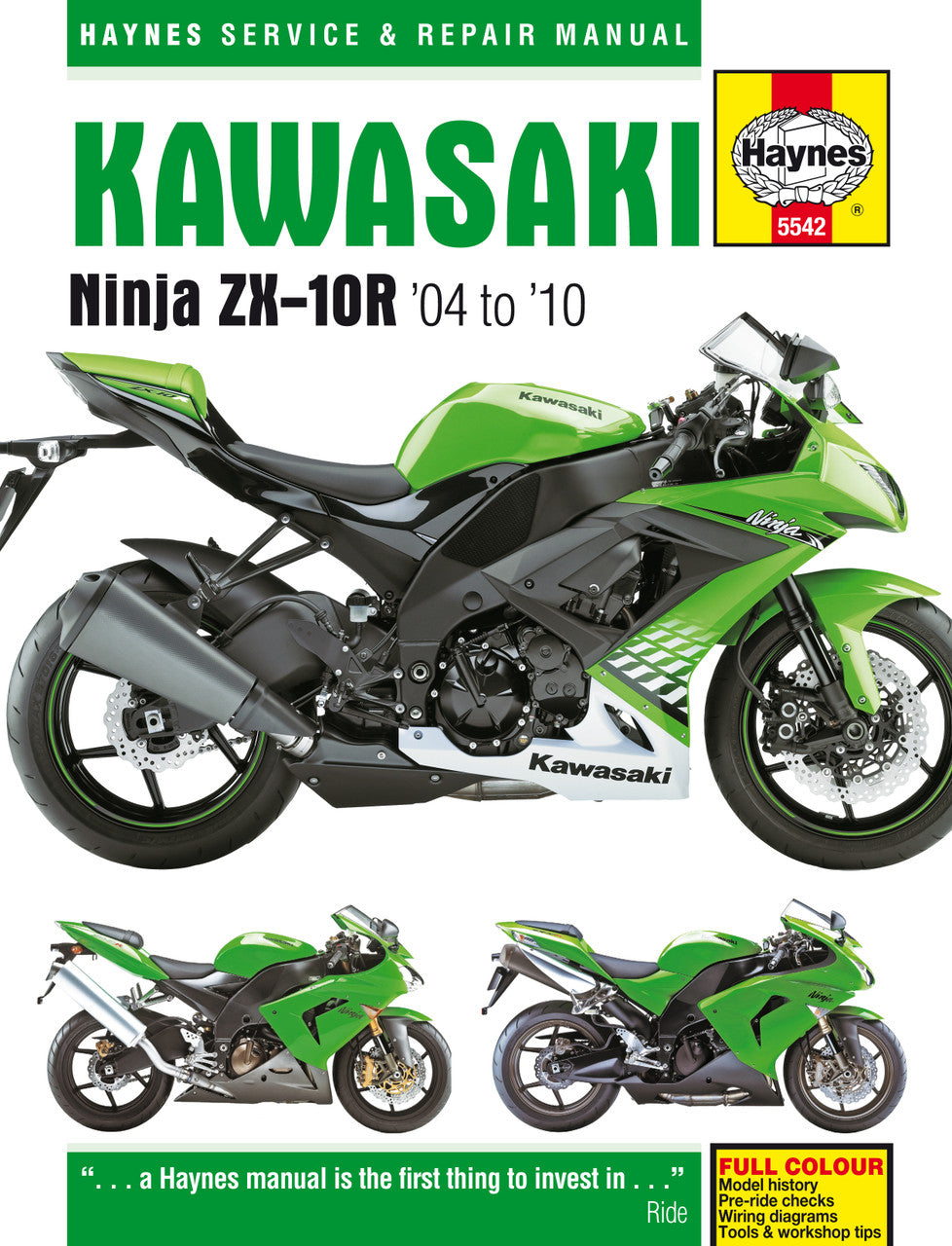 Kawasaki Ninja ZX-10R (04 - 10) Haynes Repair Manual