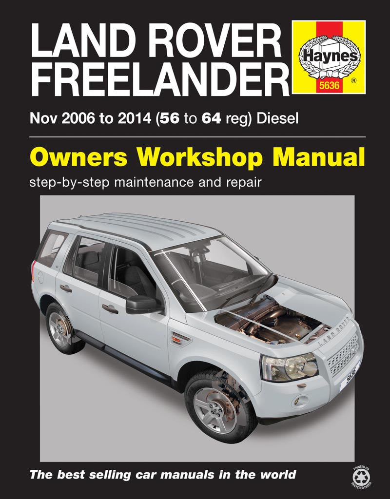 Land Rover Freelander owners workshop manual for Nov 2006–2014 diesel, Haynes