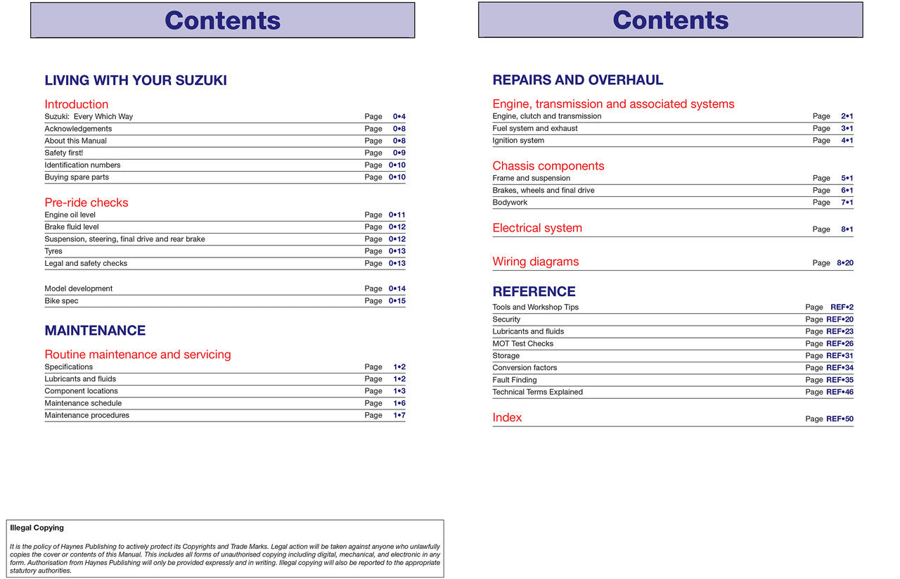 Suzuki RV125 / RV200 VanVan 2003 - 2017 Workshop Manual (9781785213557)