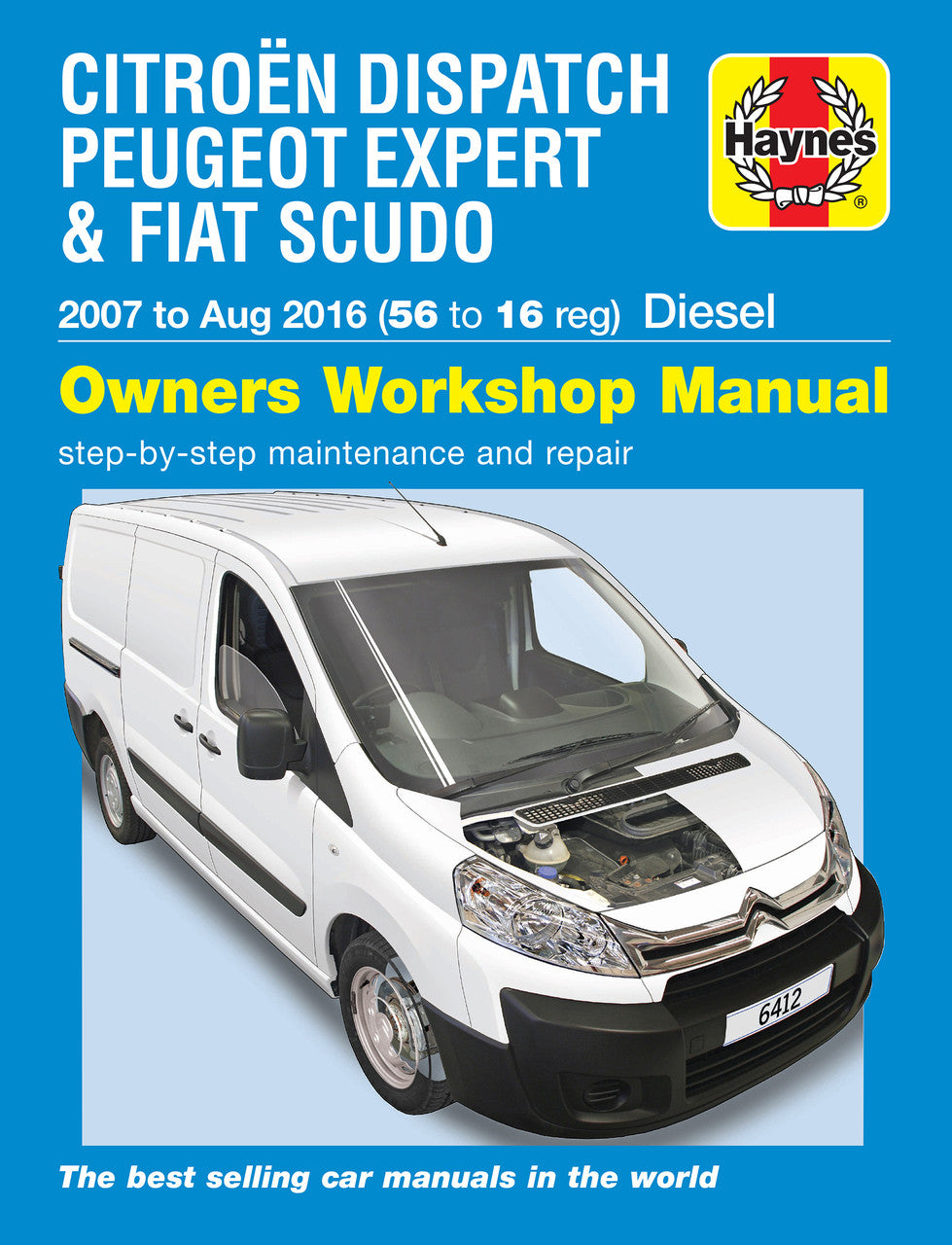 Owners workshop manual cover for Citroen Dispatch, Peugeot Expert & Fiat Scudo