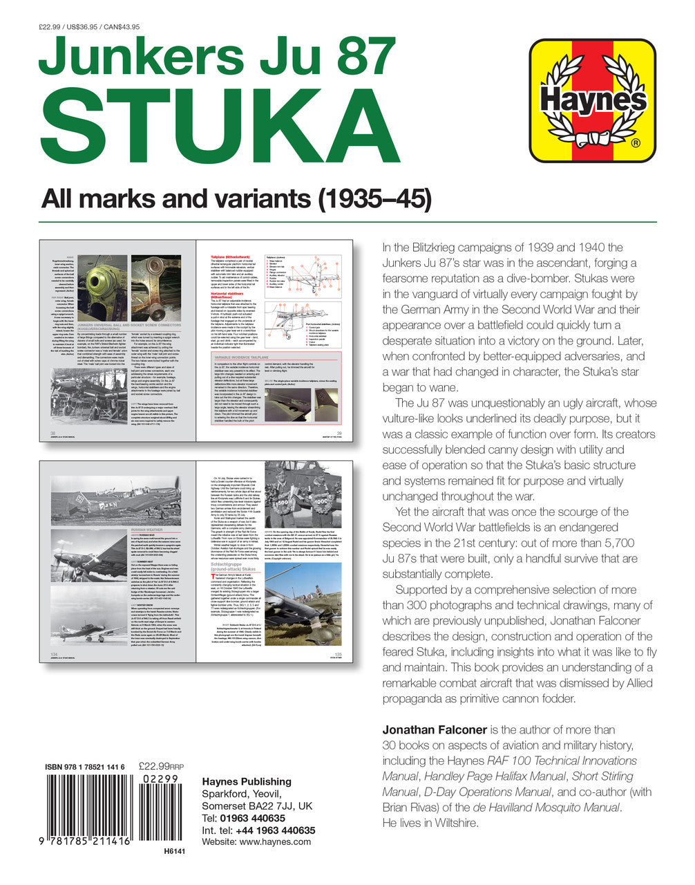 Junkers Ju 87 Stuka All marks and variants 1935 - 45 Owners' Workshop Manual