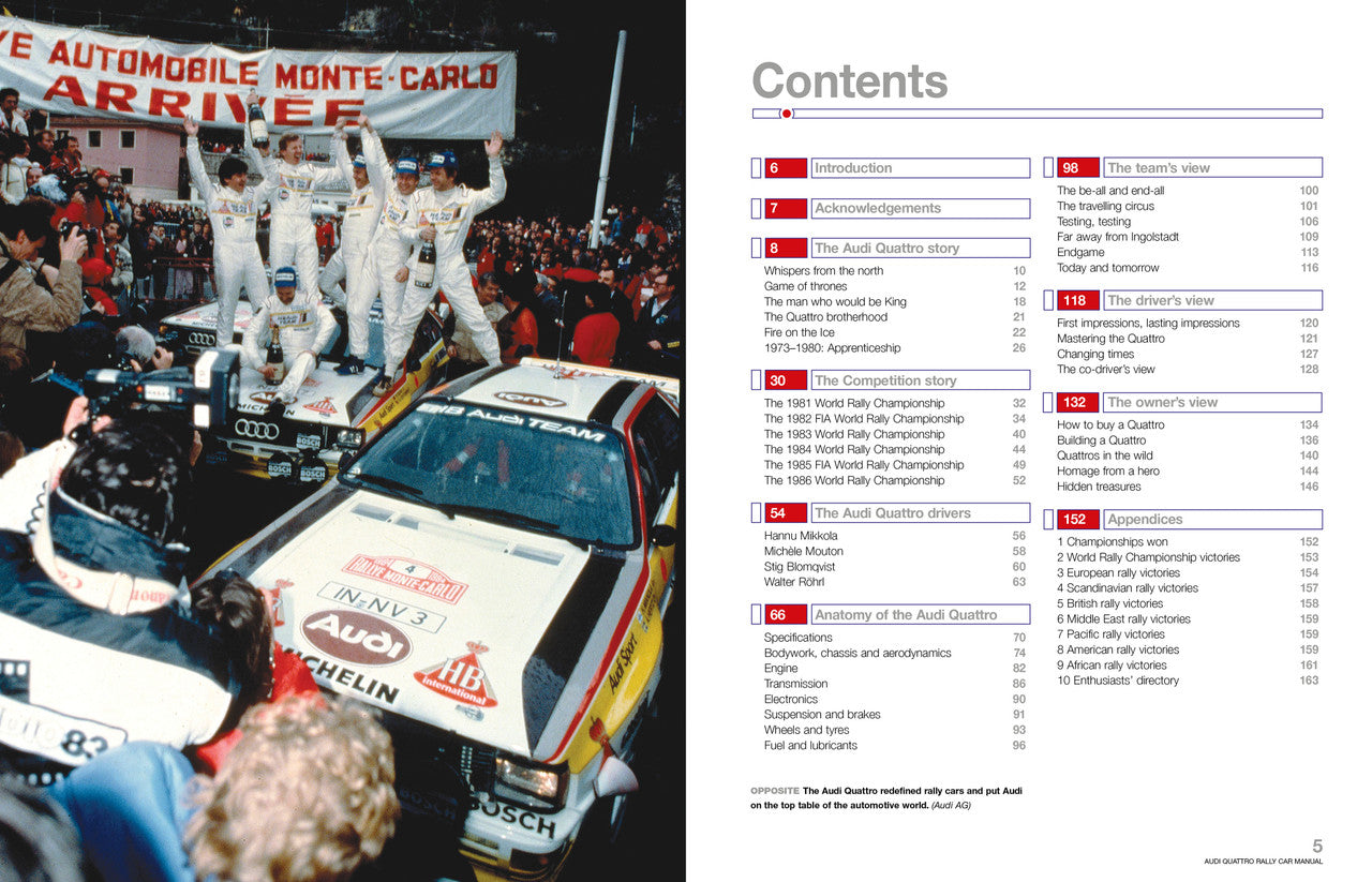 Audi Quattro Rally Car 1980 - 1987 (Includes Group 4 & Group B rally cars) Enthusiats' Manual (9781785212505)