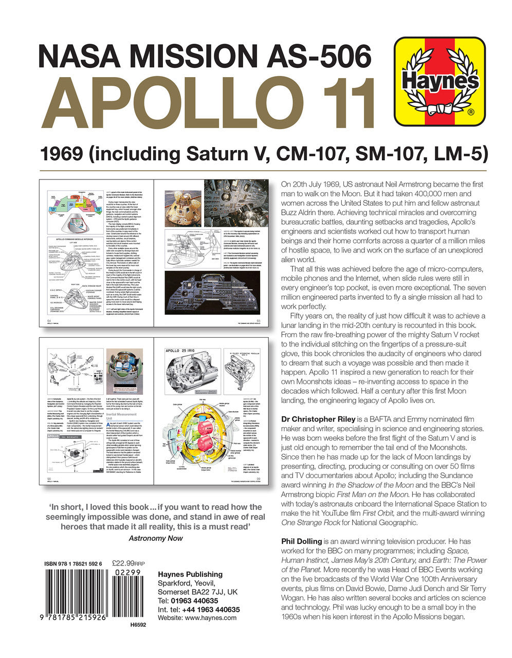 Nasa Mission AS-506 Apollo 11 1969 (incl. Saturn V, CM-107, SM-107, LM-5) Owners' Workshop Manual (50th Anniversary Edition)
