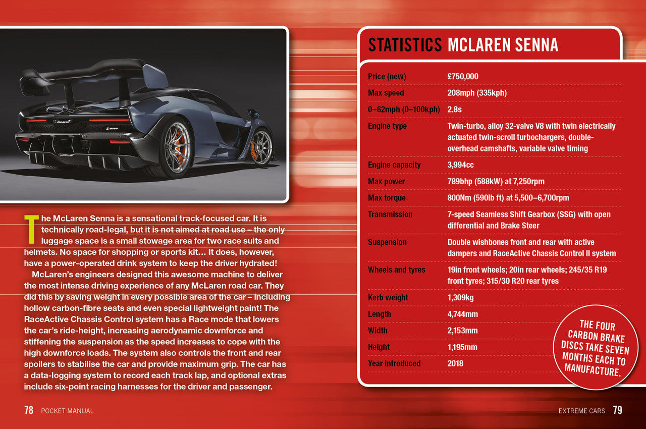 Extreme Cars Pocket Manual (9781785216725)