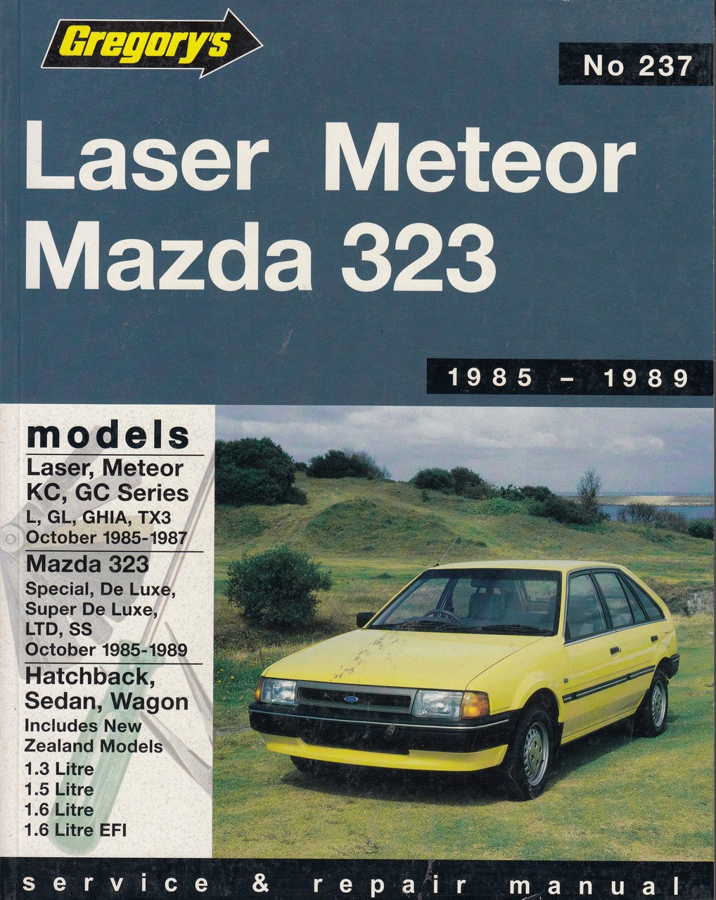 Laser/Meteor Kc/GC (1985-1987), Mazda 323 (1985-1989) Service Repair Manual