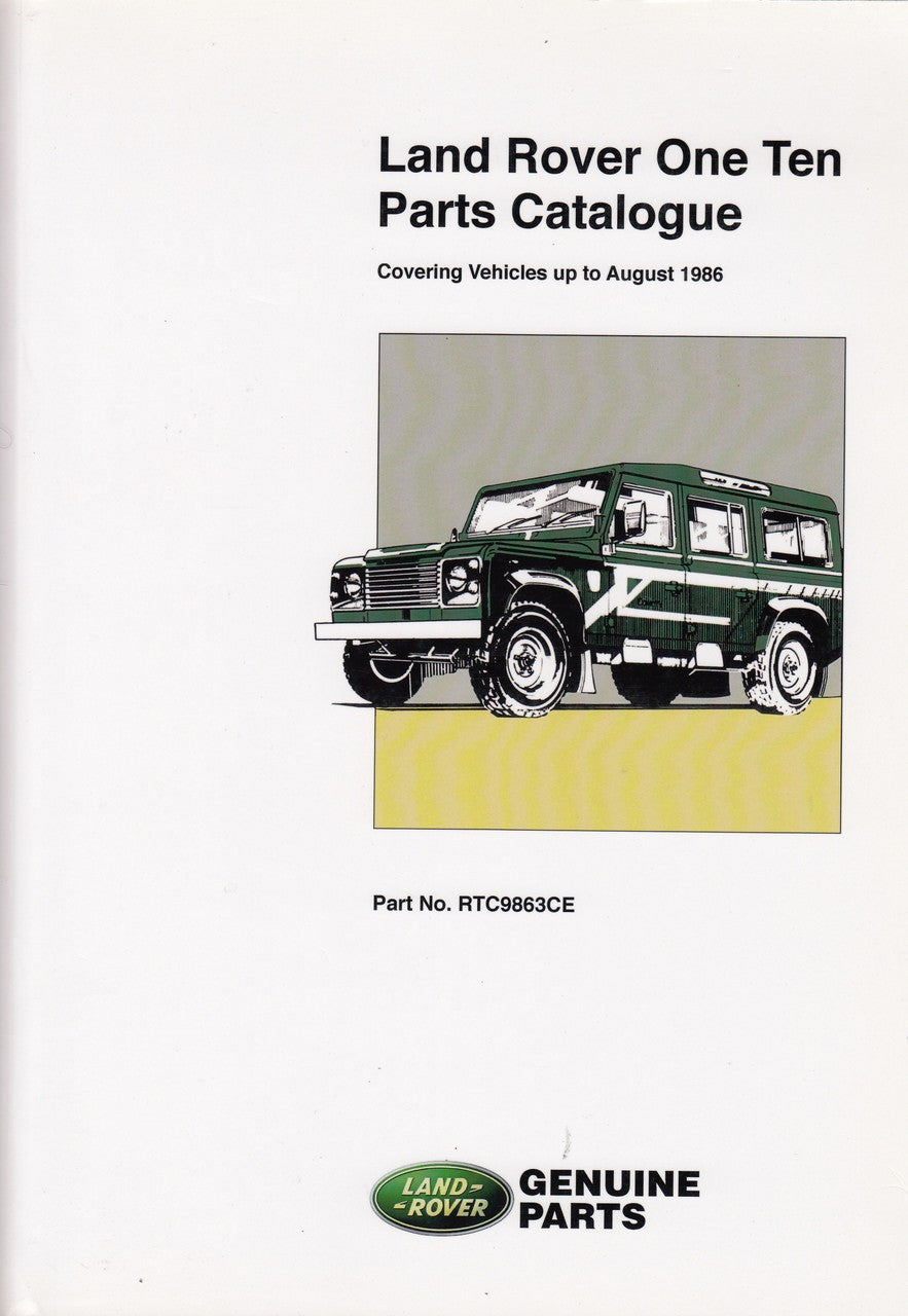 Land Rover One Ten Parts Catalogue