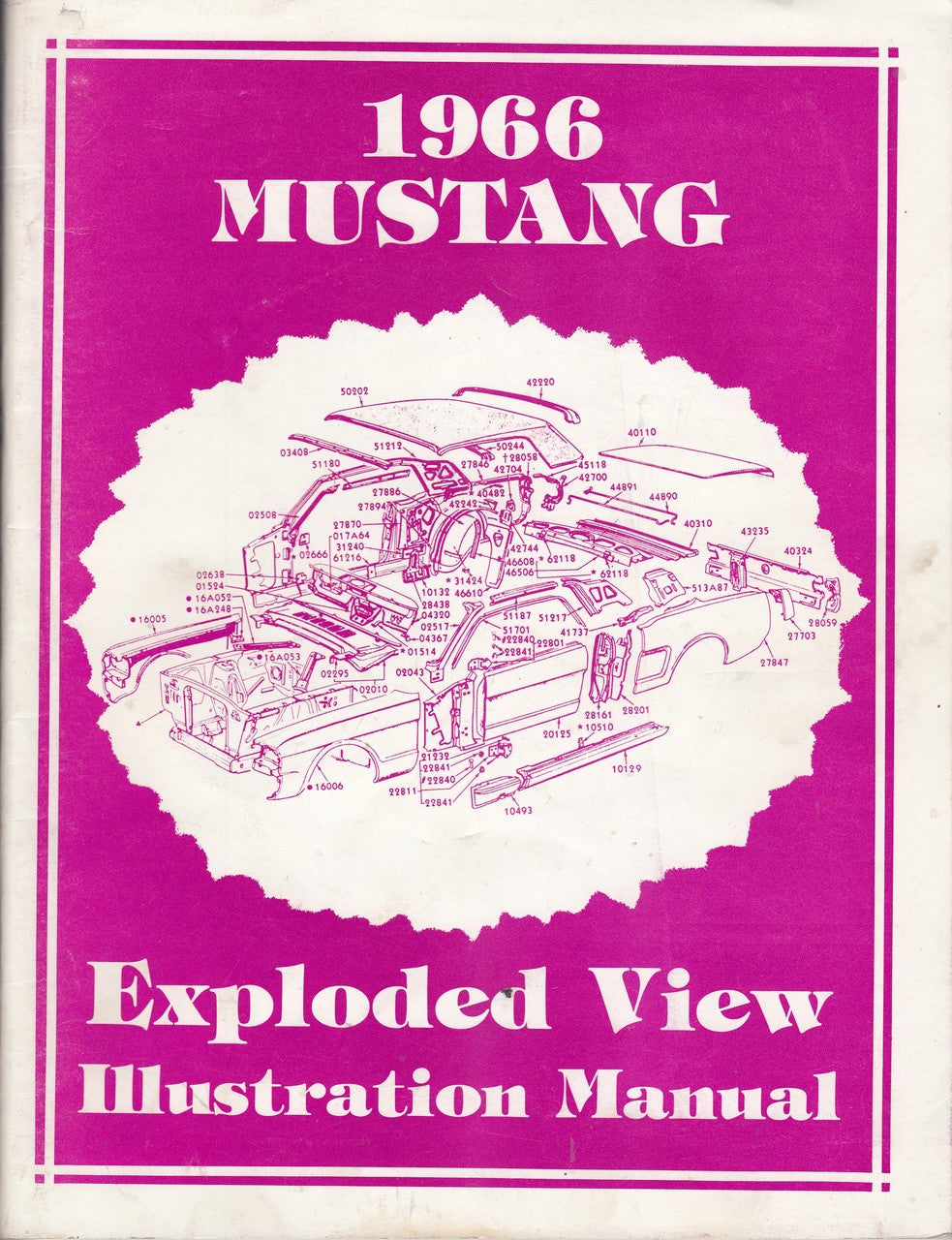 1966 Ford Mustang Exploded View Illustration Manual