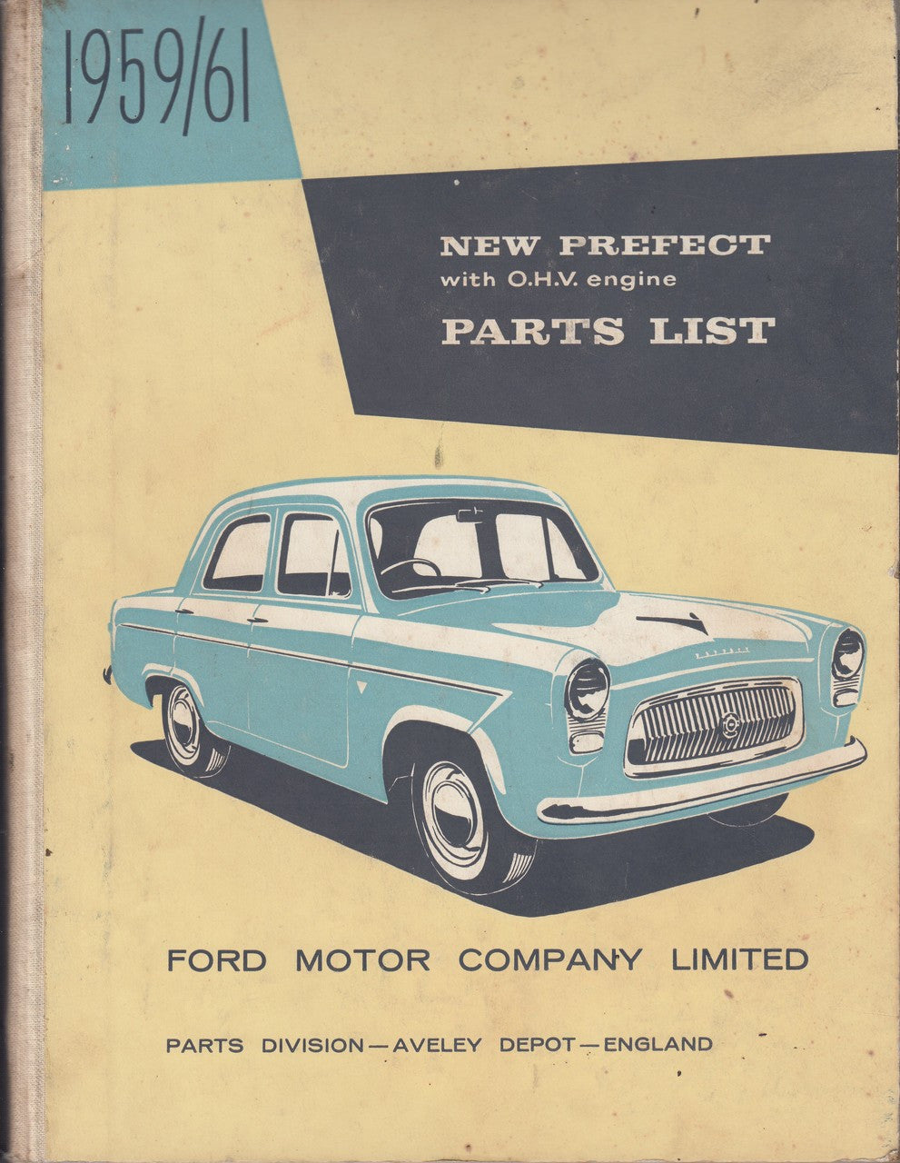 New Ford Prefect with OHV Engine Parts list 1959-1961