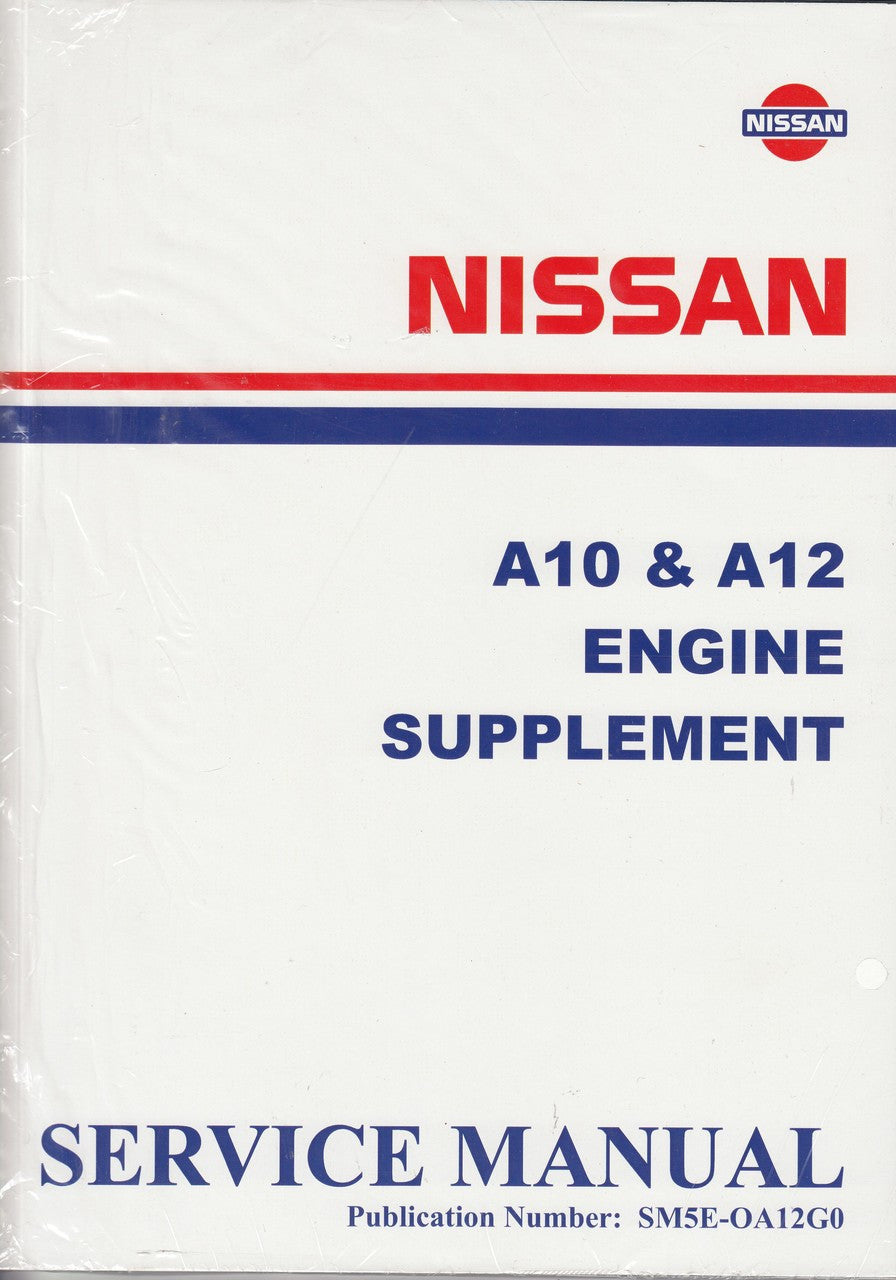 Nissan A10 & A12 Engine Supplement Service Manual