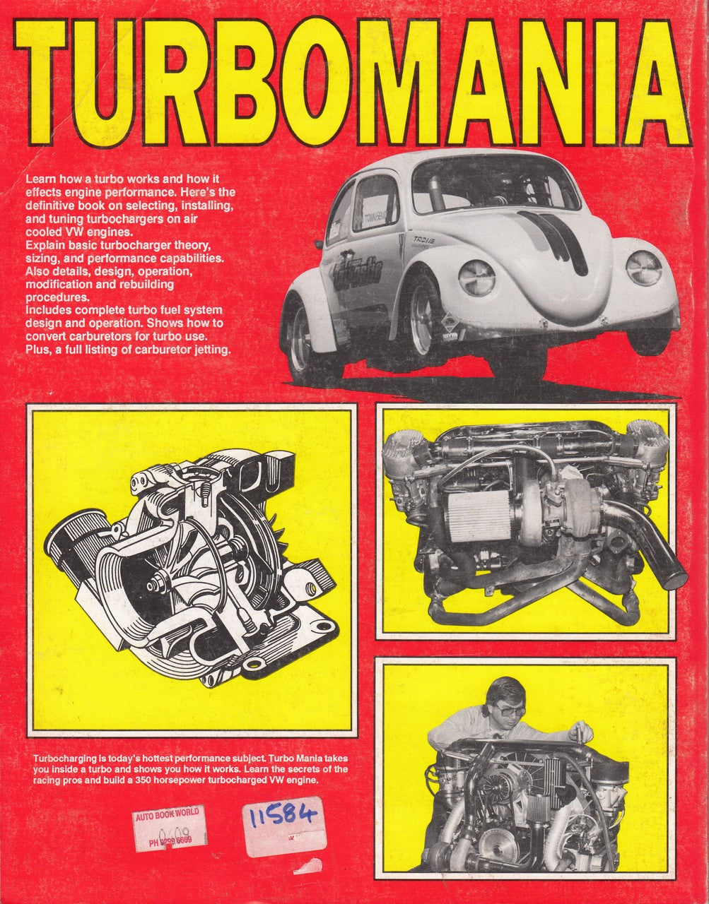 Turbomania: Turbocharging the Vw Engine by Bob Tomlinson (1991, Paperback)