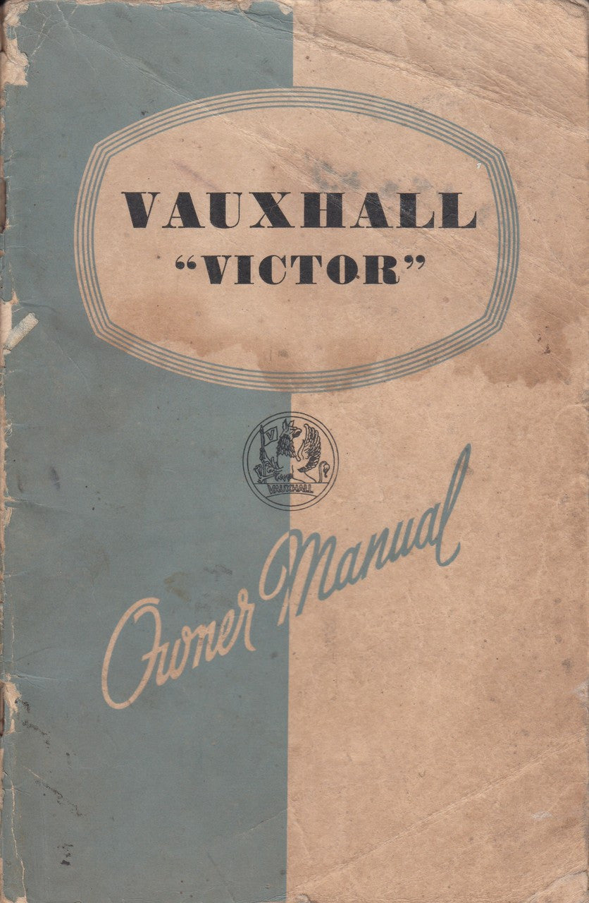Vauxhall Victor Owner Manual 1957