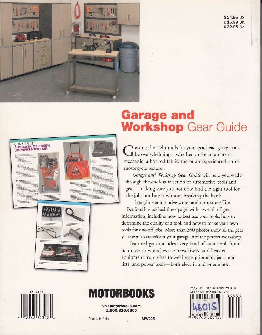 Garage and Workshop Gear Guide (Motorbooks Workshop by Tom Benford, 9780760323120)