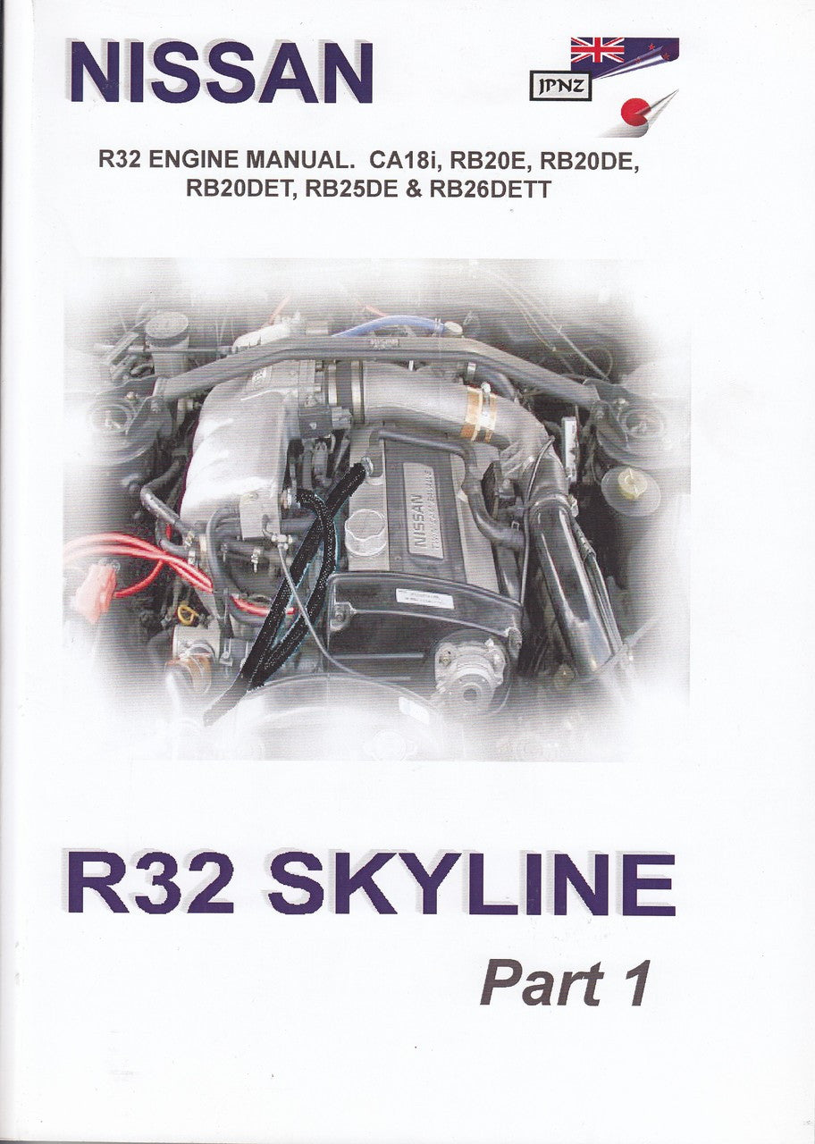 Nissan R32 Skyline Engine Manual (2 volumes - Factory Workshop / Repair Manual) (9781869762520)