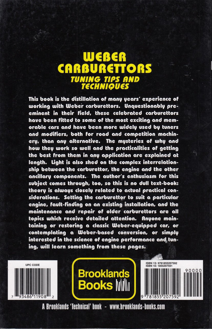 Weber Carburettors Tuning Tips and Techniques (9781855207592)