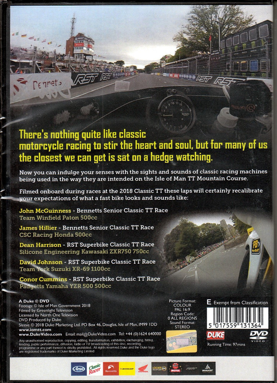 Isle Of Man TT Races 2018 - On-Bike Laps DVD