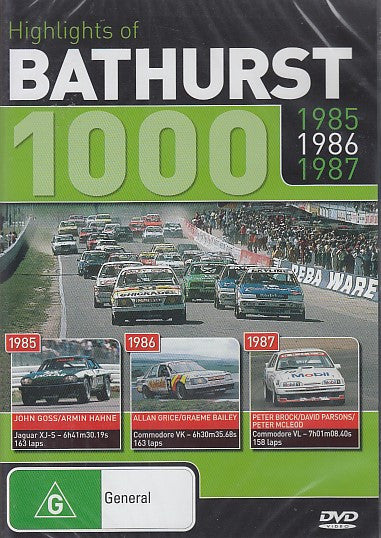 Highlights of Bathurst 1000 1985 1986 1987 DVD