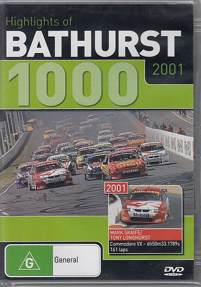 Highlights of Bathurst 1000 2001 DVD (9398710309690)