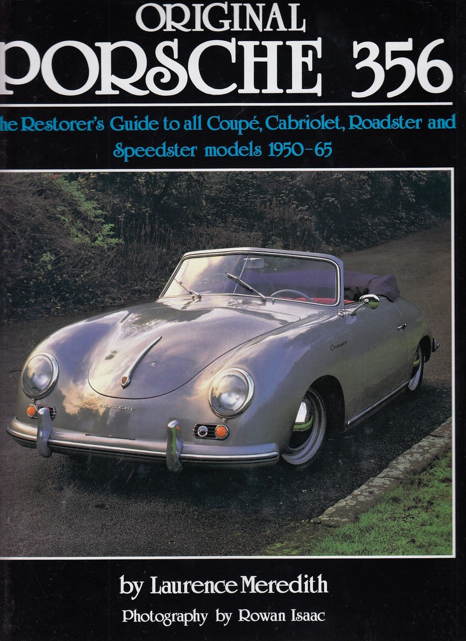 Paperback Porsche 356 restorer guide cover with front view car photo and title
