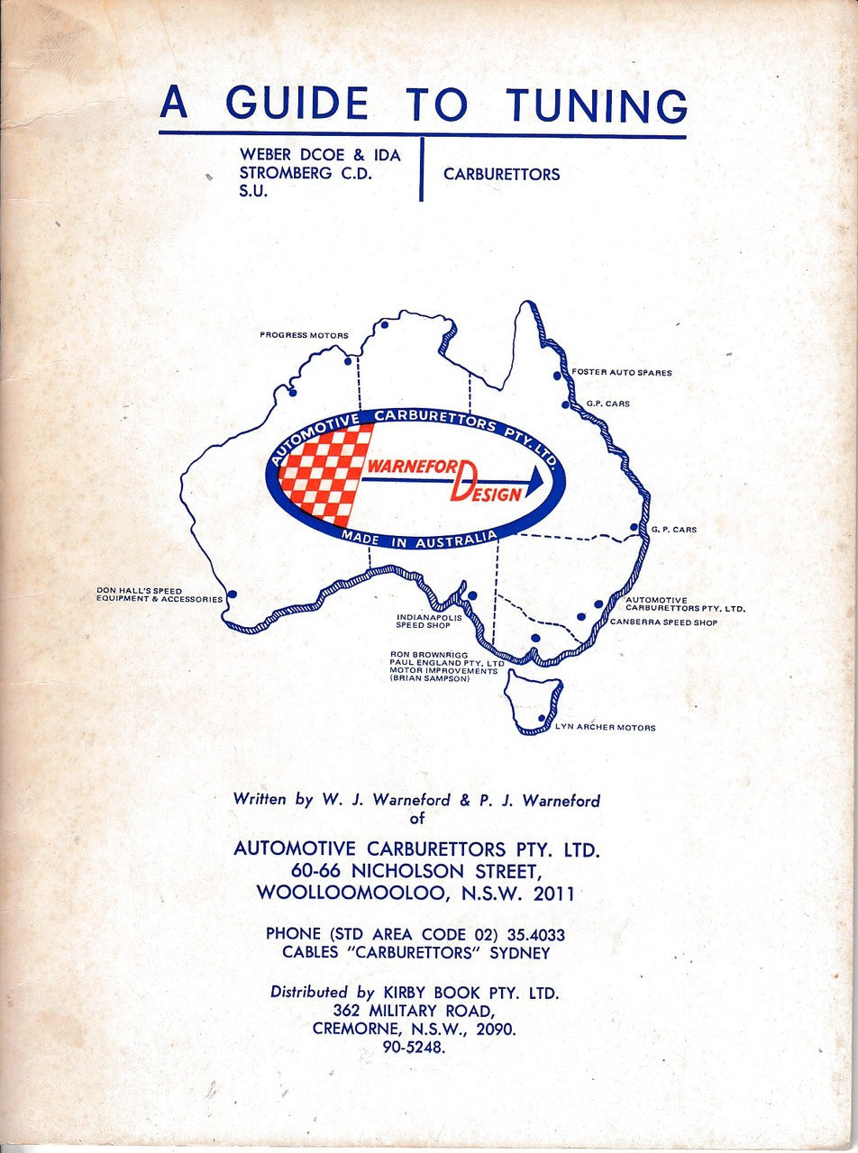 A Guide to Tuning Weber Dcoe & IDA, Strongberg C.D. , S. U. Carburettors (Warneford) (65CC15AC)